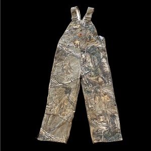 Kids Camo Carhart Insulated Bibs size 5
